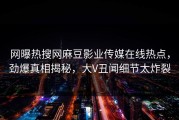 网曝热搜网麻豆影业传媒在线热点，劲爆真相揭秘，大V丑闻细节太炸裂