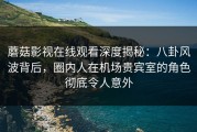 蘑菇影视在线观看深度揭秘：八卦风波背后，圈内人在机场贵宾室的角色彻底令人意外