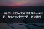 【震惊】业内人士在深夜遭遇内幕心跳，糖心vlog全网炸锅，详情围观